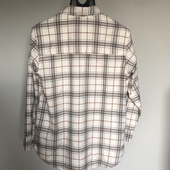 Abercrombie & Fitch Oversized Plaid Button Up Flannel Shirt Sz S - Picture 4 of 13